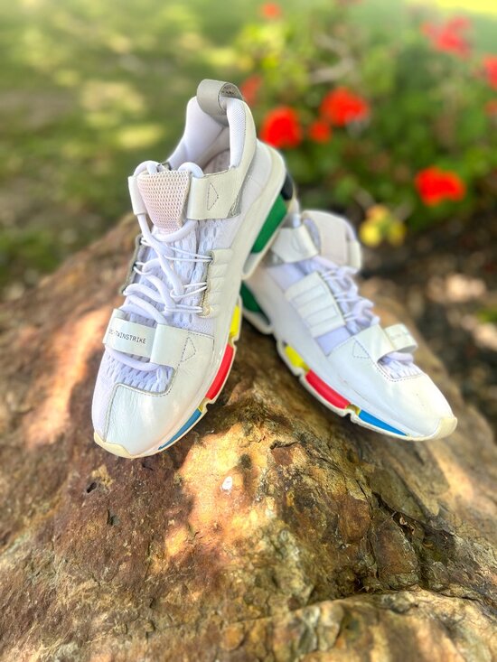 Adidas Oyster Holdings x Twinstrike ADV White Rainbow Sneakers Size 8 Men\'s main image 12